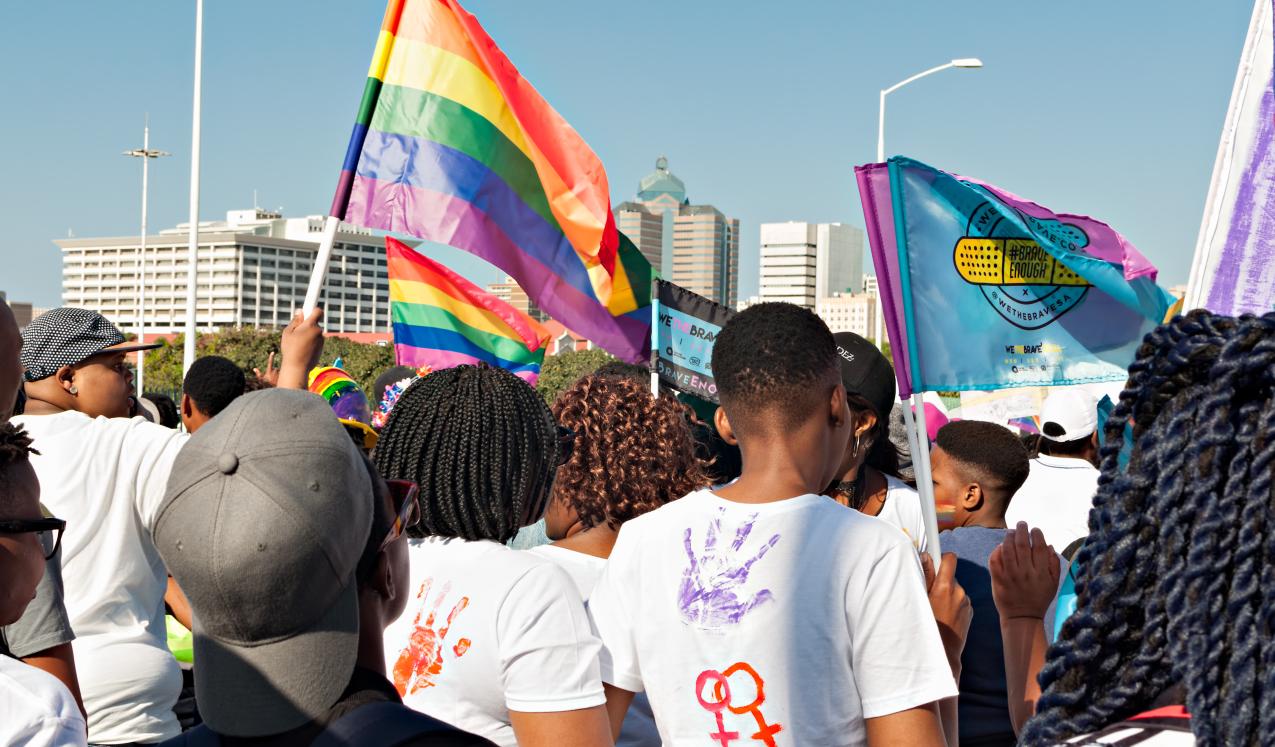 Pride celebration and parade in Durban, South Africa 2017. Timothy Hodgkinson Image license:Shutterstock.com