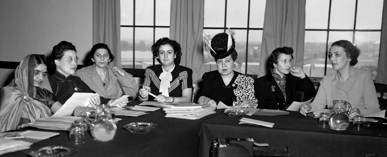 The birth of the Commission on the Status of Women in the 1946 UN General Assembly. © UN Women 