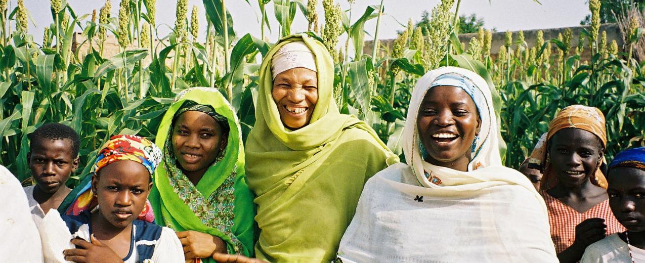 A group of smiling Nigerians ©  A. Fleuret/USAID