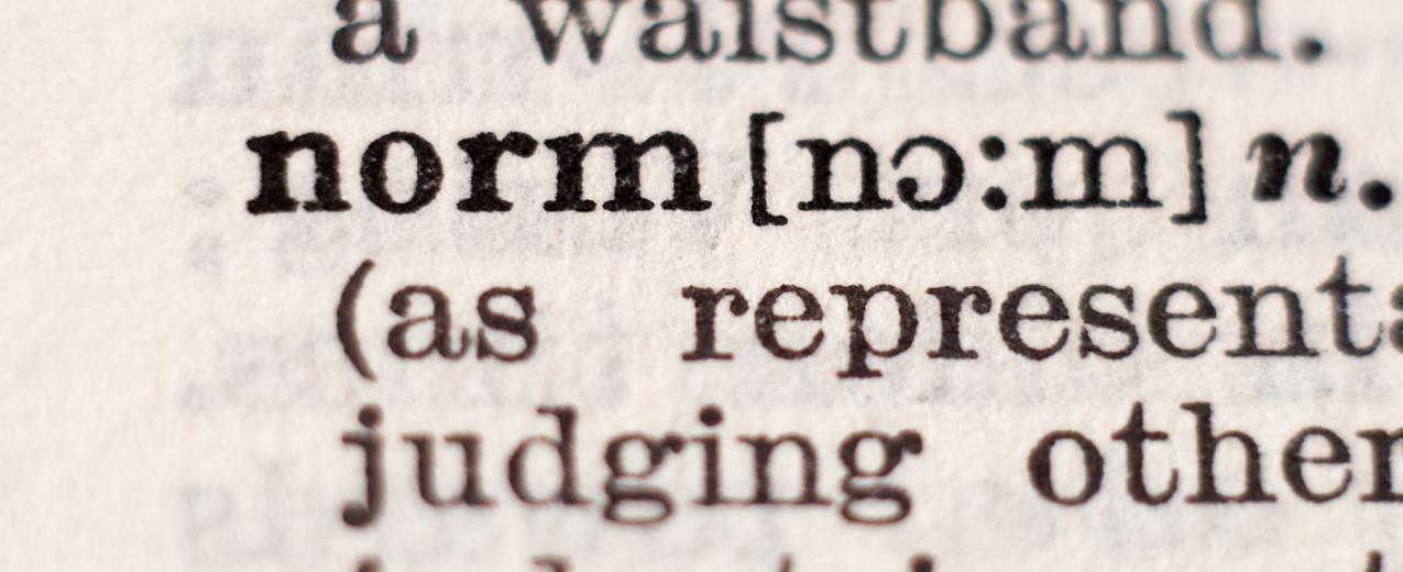 Dictionary definition of word norm. ©Vitezslav Vylicil/Shutterstock ID: 1429845917