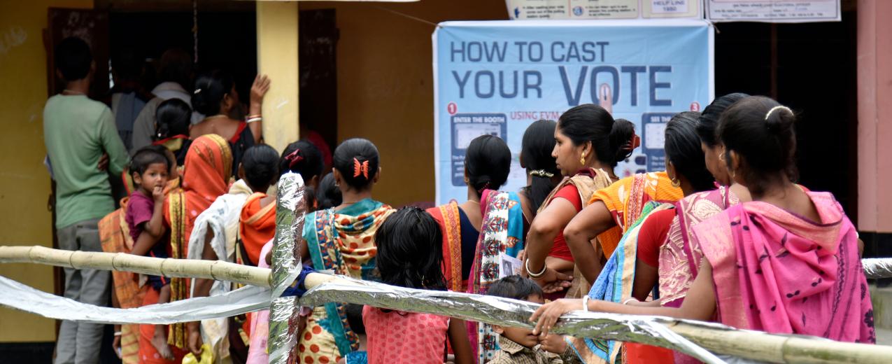 Women voting in Assam, India 2019. Credit: Talukdar David/Shuttestock.com