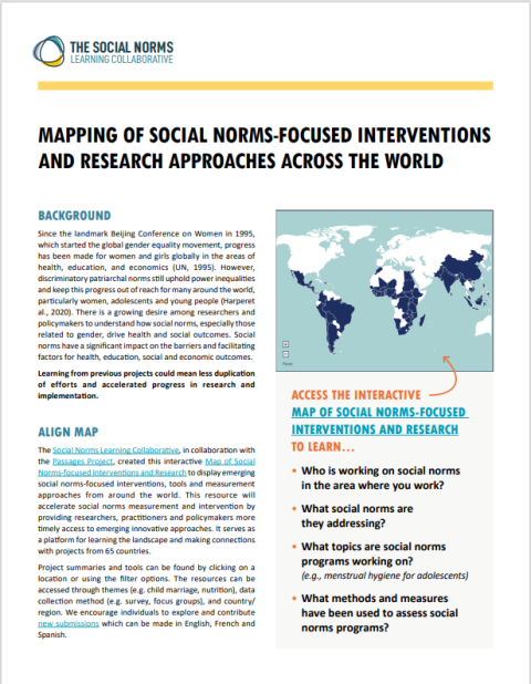 Mapping Of Social Norms-focused Interventions And Research Approaches ...