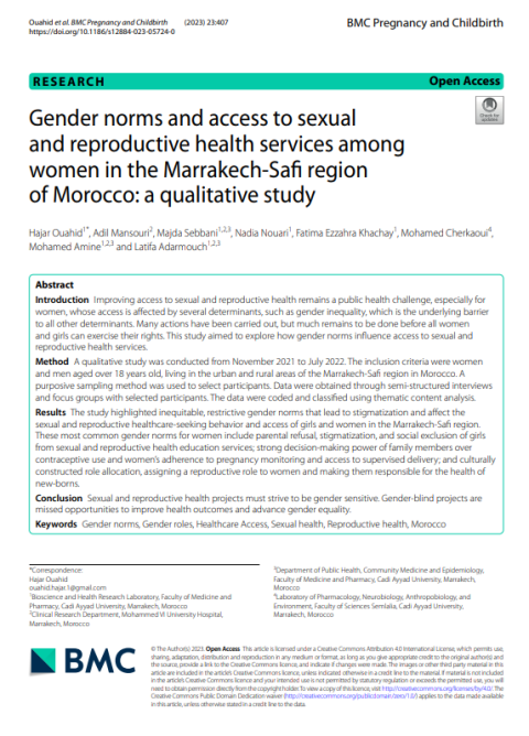 Gender norms and access to sexual and reproductive health services