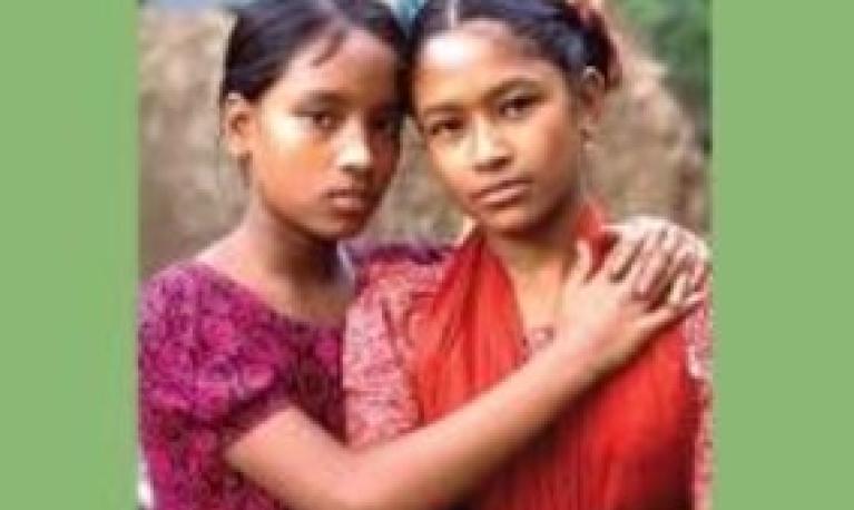 Photo of two girls in South Asia - front cover of this publication