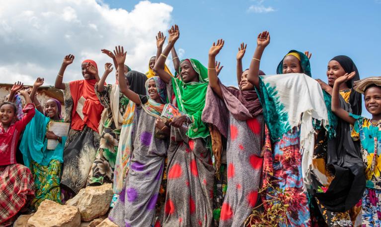 Members of girls club at Tutis Primary School in Oromia State of Ethiopia ©UNICEF Ethiopia/2013/Ose