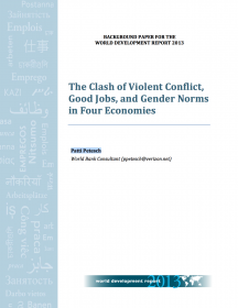 The Clash of Violent Conflict, Good Jobs, and Gender Norms in Four Economies 