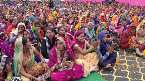 Women at a concert in India