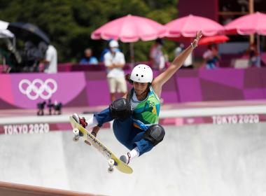 A female skateboarder at Toyko 2020 Olympic Games. © A.RICARDO | Shutterstock ID: 2019097265