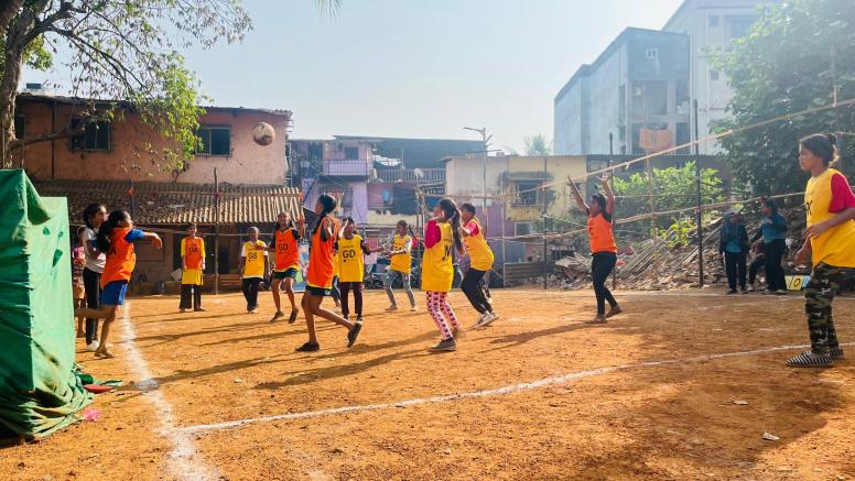 Combining sport and montoring at the Maitrayana programme, India. © Maitrayana 